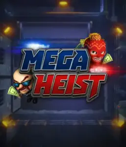 Step into the action-packed world of the Mega Heist game by Relax Gaming, featuring comedic characters ready to execute a big score. This graphic depicts the intensity of the heist with its dynamic logo and a mysterious vault backdrop. Perfect for those who enjoy adventure-themed slots, delivering a thrilling gaming experience. 